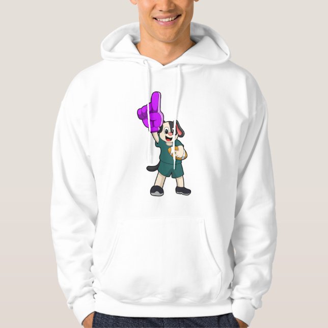 Veste À Capuche Chien de football Sports (Devant)