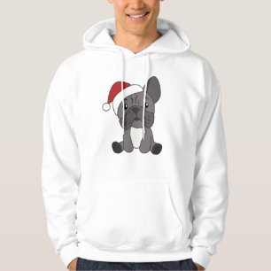Veste À Capuche Chien de Noël Animaux d'hiver de neige