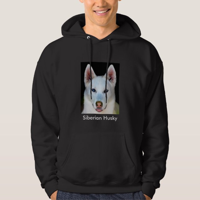Veste À Capuche Chien de traîneau sibérien incroyable (Devant)