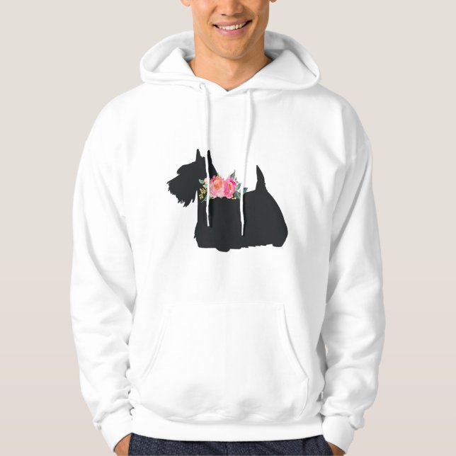 Veste À Capuche Chien écossais Terrier Scottie (Devant)