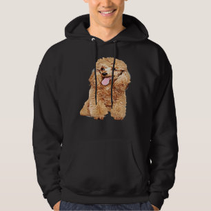Veste À Capuche Chien mignon Dans La Perruque Drôle Poodé Blond