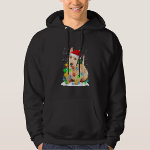 Veste À Capuche Chien pâté de Noël écossais de père Noël Terrier
