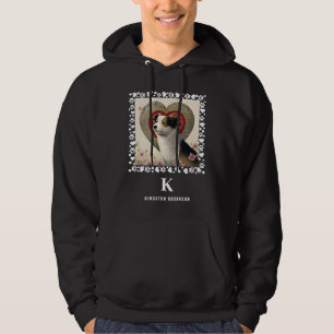 Veste À Capuche Chien Photo Paws Imprime Monogramme & Nom Personna