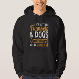 Veste À Capuche Chiens de trompette Instrument de musique Trumpete