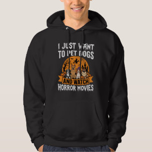 Veste À Capuche Chiens drôles d'Halloween Vecteur de films d'horre