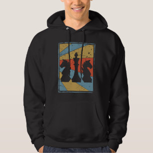 Veste À Capuche Chiffres d'échecs vintages rétro