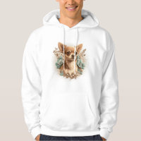 Chihuahua mignon chien de belles fleurs fille