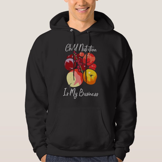 Veste À Capuche Child Nutrition Is My Business Dietite Child Nut (Devant)