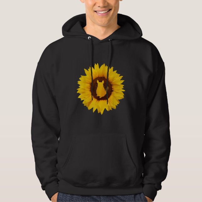 Veste À Capuche Chinchilla pour femmes Hommes Rodent Animal Sunflo (Devant)