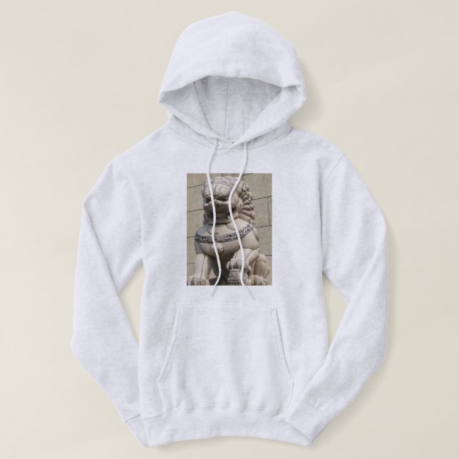 Veste À Capuche Chinoise Gardienne Lion Foo 石 chien 獅 (Design devant)