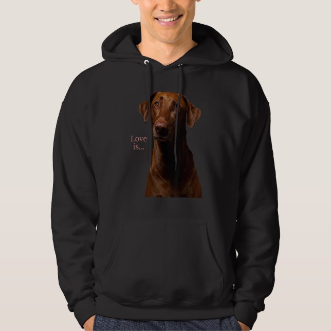 Veste À Capuche Chocolat Labrador Retriever Lab Teg Chien Maman Pa (Devant)
