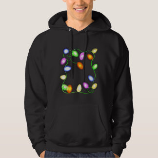 Veste À Capuche Christmas Tree Lights Glowing Festive Graphic