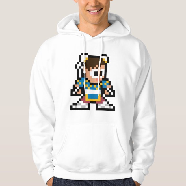Veste À Capuche Chun-Li à 8 bits (Devant)