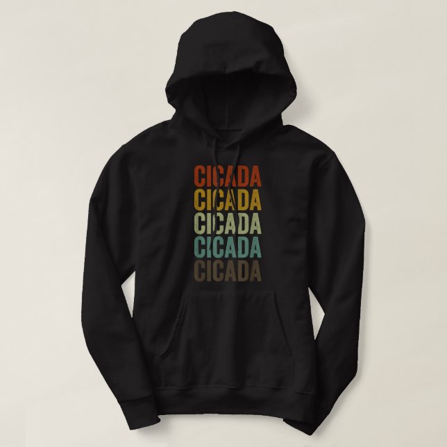 Veste À Capuche Cicada Retro (Design devant)