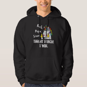 Veste À Capuche Ciseaux de papier roche Throat Punch Je gagne Funn