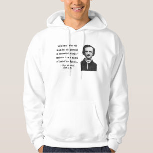 Veste À Capuche Citation 9b d'Edgar Allen Poe