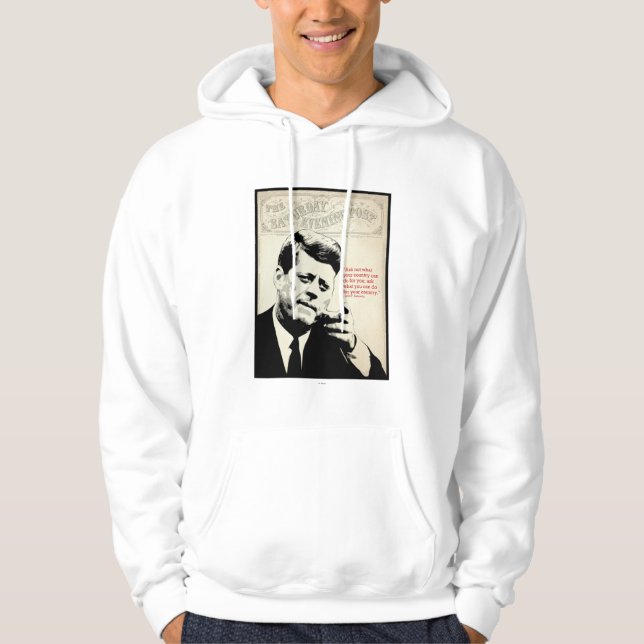 Veste À Capuche Citation de John F. Kennedy (Devant)