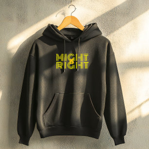Veste À Capuche Citation inspirante en typographie jaune à droite