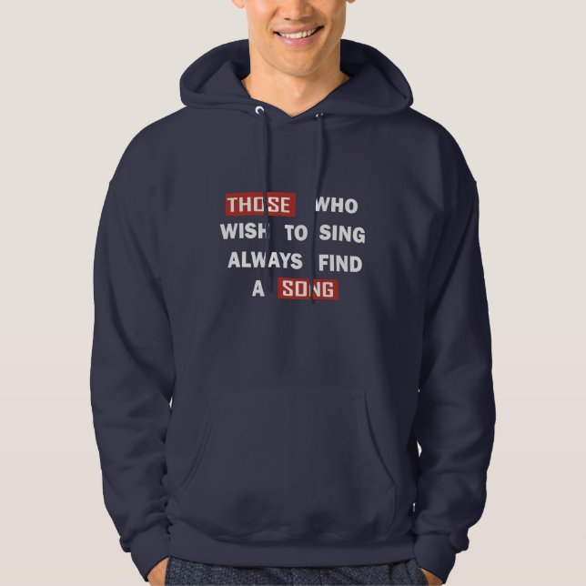 Veste À Capuche Citations de vie motivante (Devant)