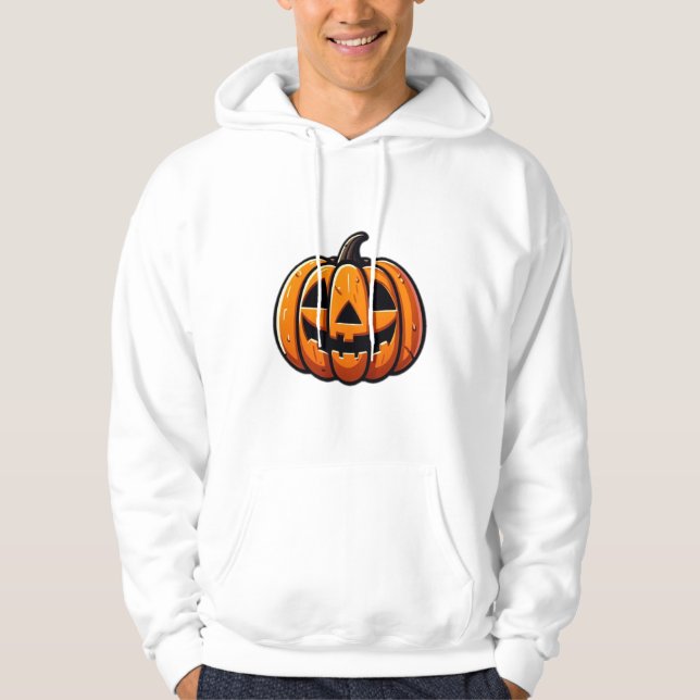 Veste À Capuche Citrouille d'Halloween (Devant)