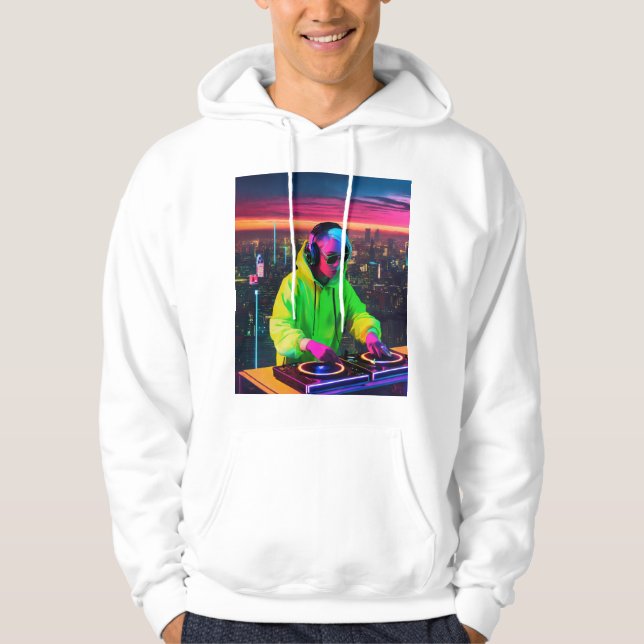 Veste À Capuche City bat DJ Skyline Tee (Devant)