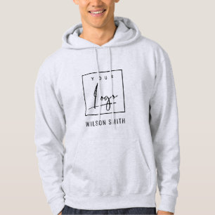 Veste À Capuche Clair Grey Black Business Ajoutez Votre Logo Avec 