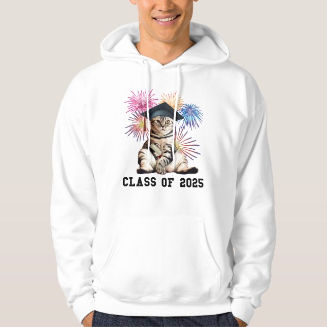 Veste À Capuche Classe d'Amoureux des chats 2025 (Devant)