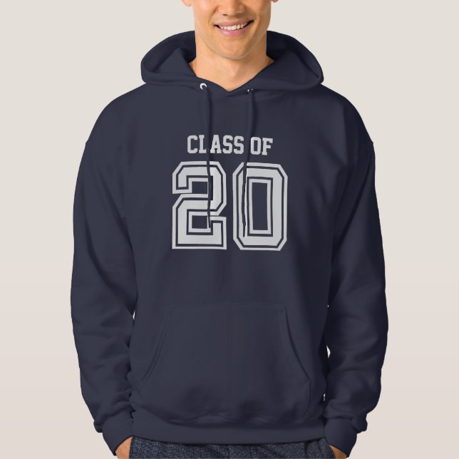 Veste À Capuche Classe de 2020 personnalisée (Devant)