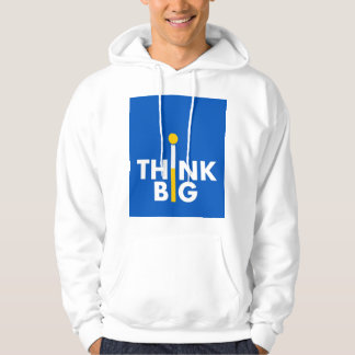 Veste À Capuche "Classic White Men's Hoodie with 'Think Big' Logo 