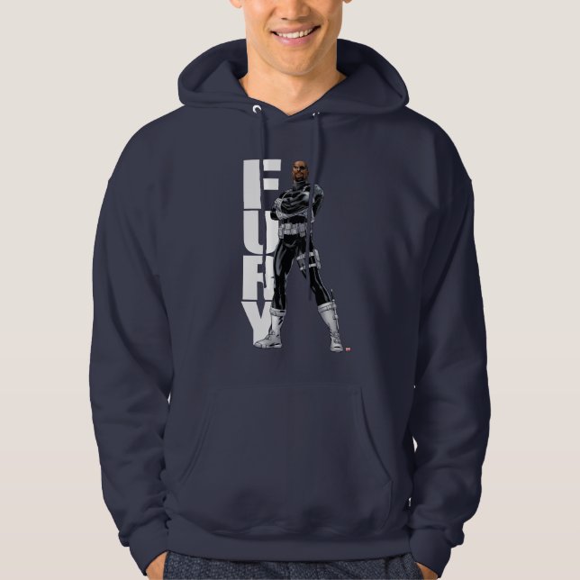 Veste À Capuche Classique Avengers | Nick Fury Bras Croisés (Devant)