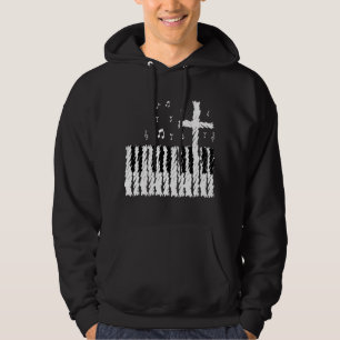 Veste À Capuche Classique chrétien de roche de piano de bande