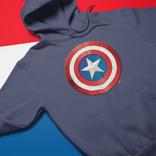 Veste À Capuche Classiques Avengers Bouclier brossé de Captain A