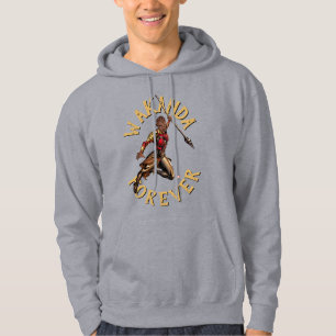 Veste À Capuche Classiques Avengers Okoye bondissant avec sa lan