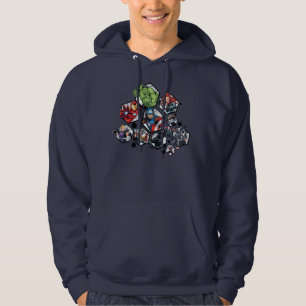 Veste À Capuche Classiques des Avengers Motif hexagonal des Aven