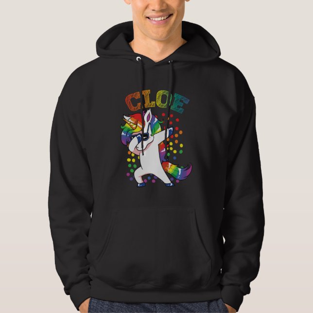 Veste À Capuche Cloe Dabbing Unicorn (Devant)