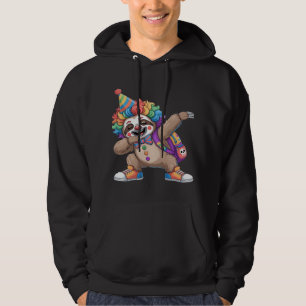 Veste À Capuche Clown dansant Dabbing Sloth Halloween effrayant Ov