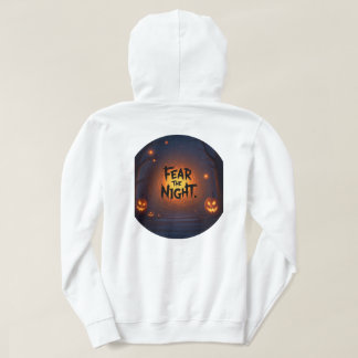 Veste À Capuche Clown d'Halloween assis sur Jack en forêt Éffrayan