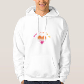 Veste À Capuche Club Amour de Soi – Design Rétro d'Affirmation Fém