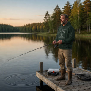 Veste À Capuche Club de pêche vert