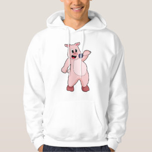 Veste À Capuche Cochon à chanter avec microphone