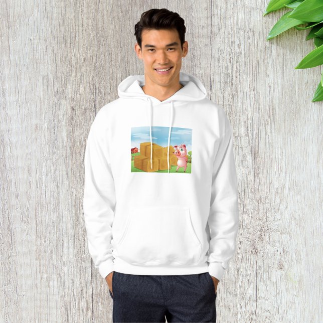 Veste À Capuche Cochon Sur Une Ferme (Créateur téléchargé)