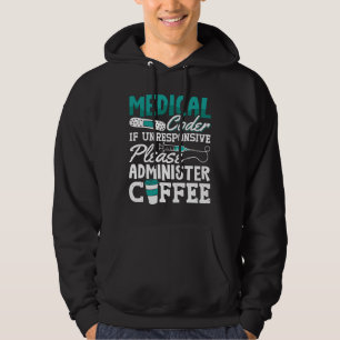 Veste À Capuche Codage ICD de l'Assistant Café Codeur Médicale