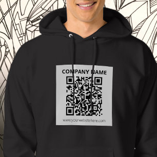 Veste À Capuche Code QR modifiable et conception simple personnali
