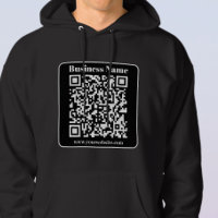Code QR modifiable noir et blanc style moderne rét