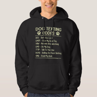 Veste À Capuche Codes de textos de chien drôles amateur de chien
