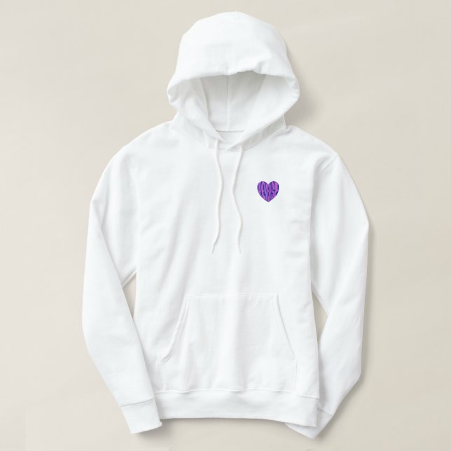 Veste À Capuche coeur inverse (Design devant)
