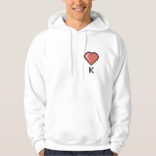 Veste À Capuche Coeur King contour noir