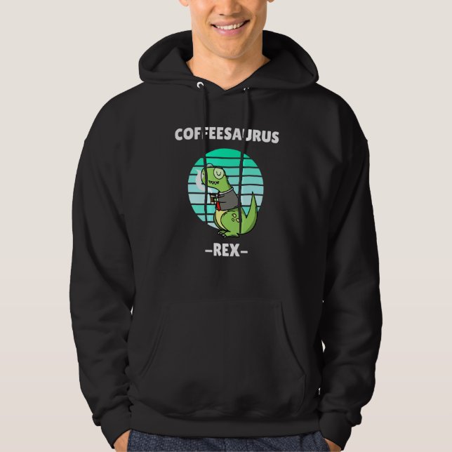 Veste À Capuche Coffeesaurus Rex 2 (Devant)