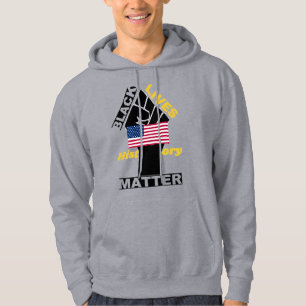 Veste À Capuche Collection officielle Black Lives Matt USA Flag 5