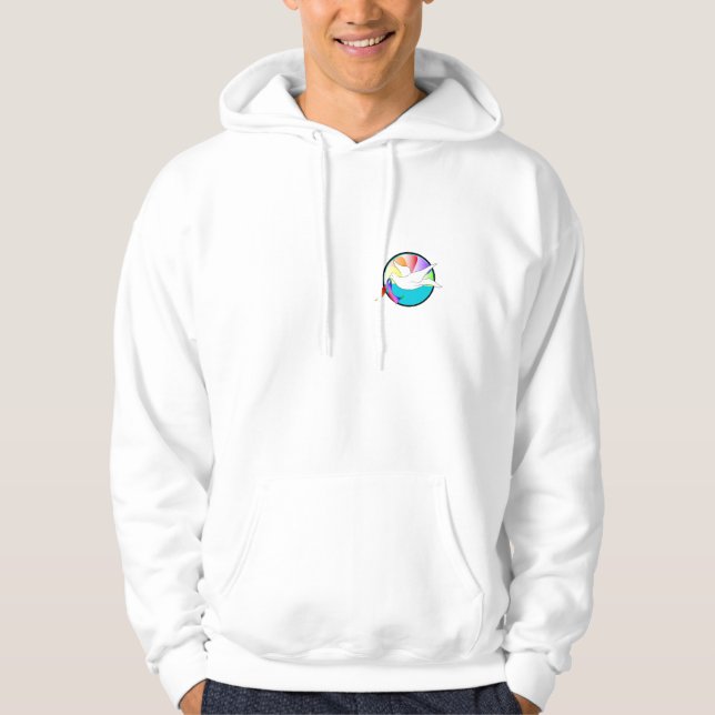 Veste À Capuche Colombe de l'amour (LGBTIQ) (Devant)